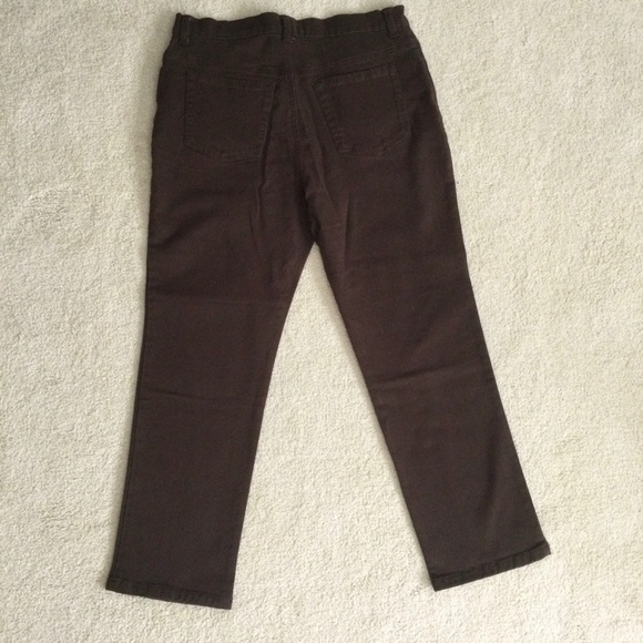 NWT Brown Gloria Vanderbilt Jeans in Size 12 Petite Short - Picture 6 of 7